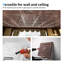 Lot de 12 dalles de plafond en PVC à coller, 61 cm x 61 cm, dalles de plafond étanches en PVC à poser pour la décoration intérieure (4,5 m²/boîte)-88638046-135115329