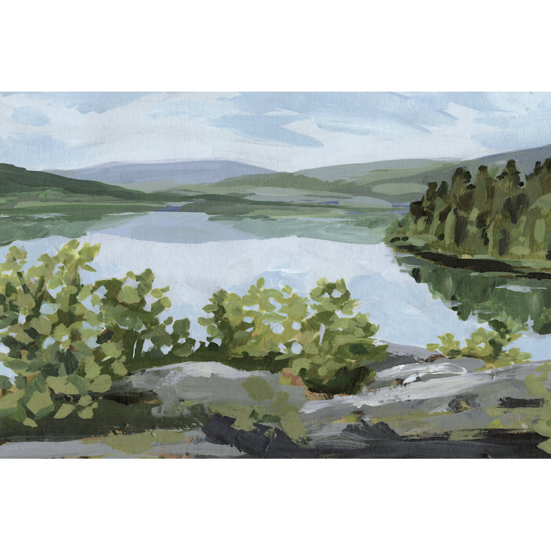 «Abigaelle Lake Overlook II» sur toile par Victoria Barnes, H 24 po x l 36 po
