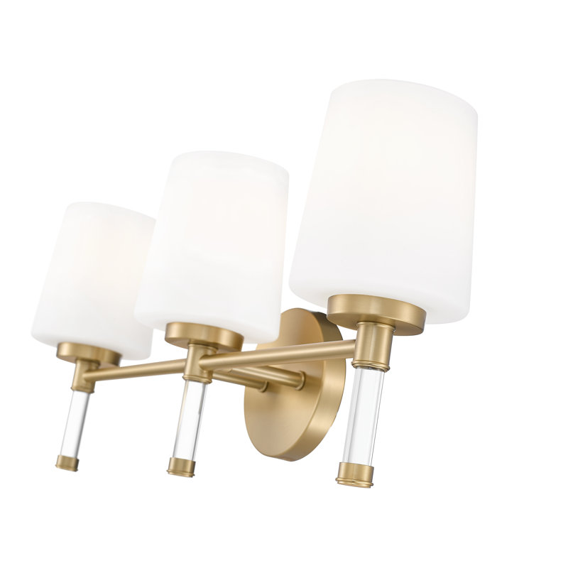 Kinzie 24 inch Modern Gold 3 Light Vanity, Gold