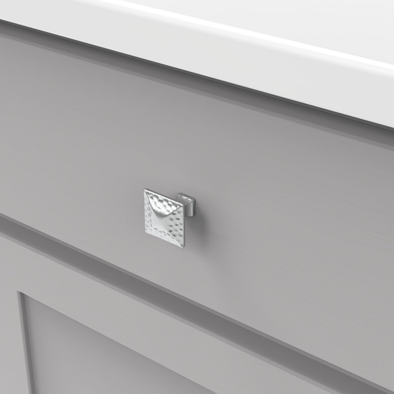 Craftsman 1 1/4" Length Square Knob Multipack, Chrome
