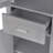 Tall Bathroom Storage Cabinet, Freestanding Storage Cabinet With Two Different Size Doors And Adjustable Shelf, Door Shelve Design, Mdf Board With Painted Finish, Gray-1304829363