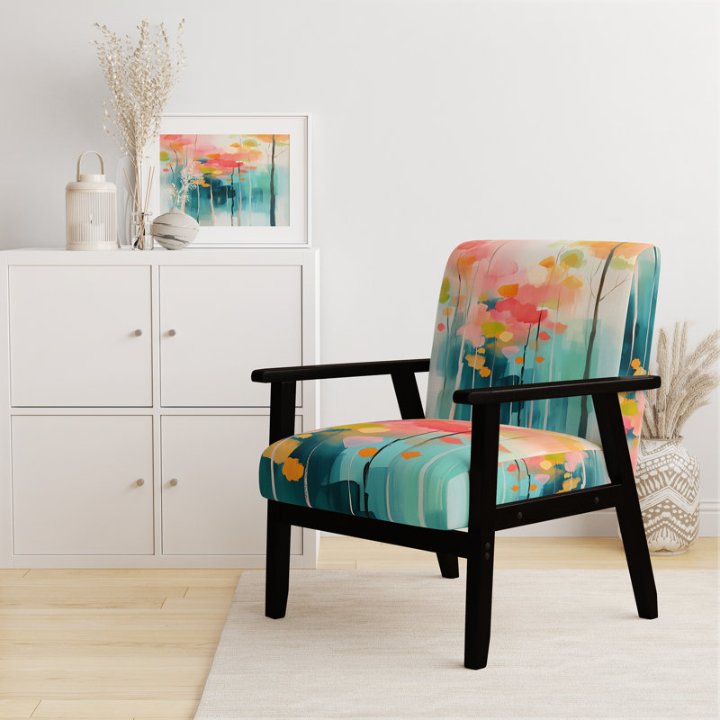 Chaise d'appoint Forest, Black Square Arms