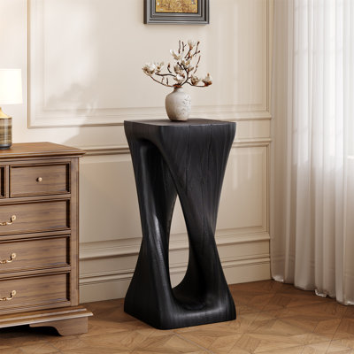 Table d'appoint d'extérieur, table de bout en forme de torsion, table d'appoint pour l'intérieur et l'extérieur