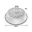 7cm H Metal Bowl Lamp Shade ( Uno )-686682168