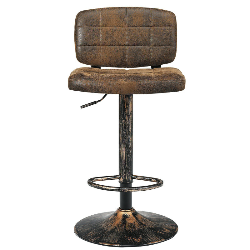 Swivel Upholstered Adjustable Height Counter Stool