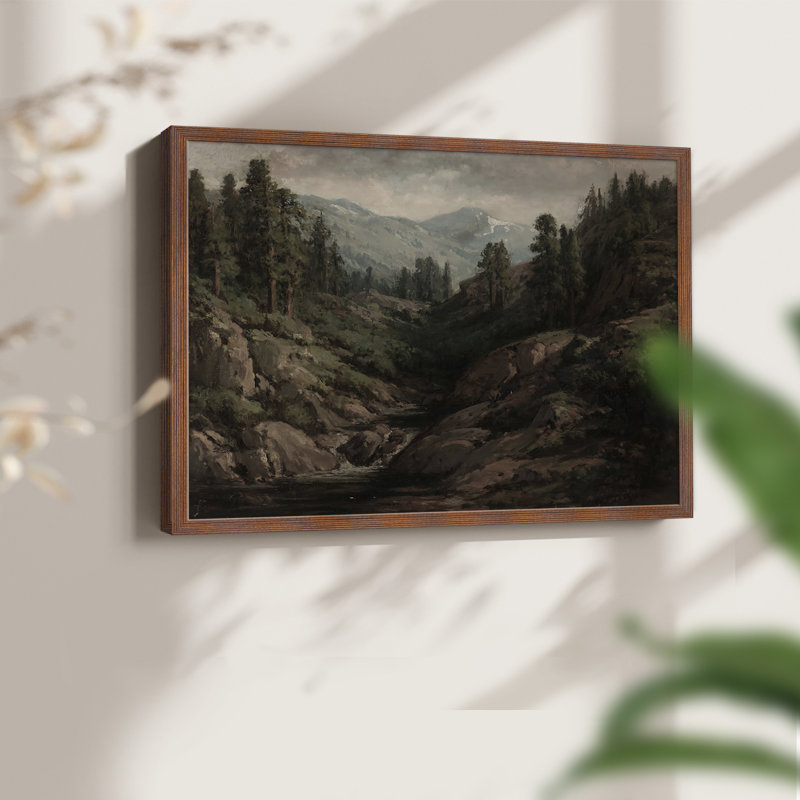 Paysages rétro-CDXLVI - impression encadrée - réaménageable, H 11 po x l 14 po