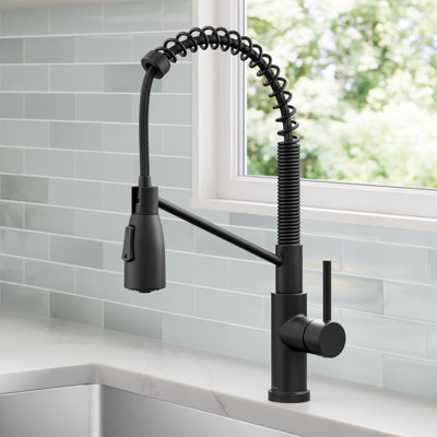 KRAUS Coda Commercial Style 2-Function Single Handle Pull Down Kitchen Faucet