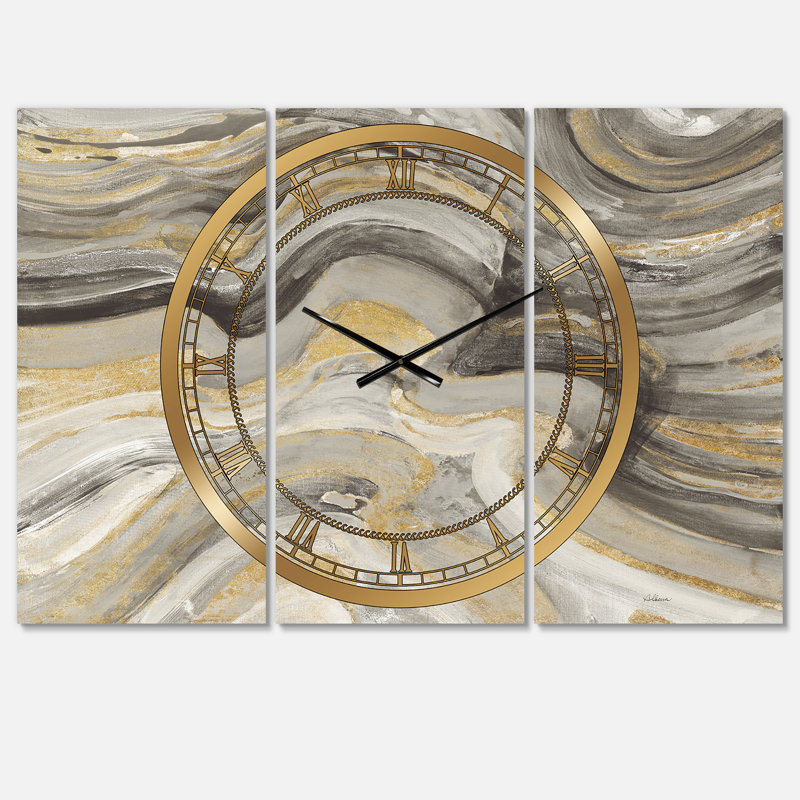 Glam Gold Canion - Modern wall clock