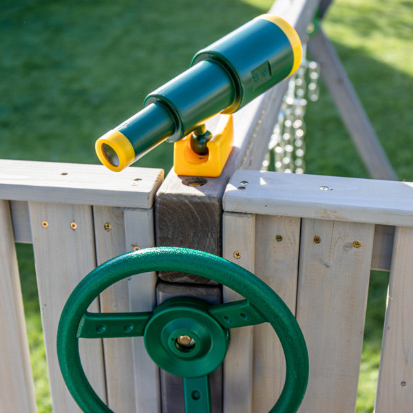 Jack and June Jack & June Haven II Cedar Swing Set with Swings, Slides ...