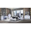 Commode horizontale en bois manufacturé avec 6 tiroirs