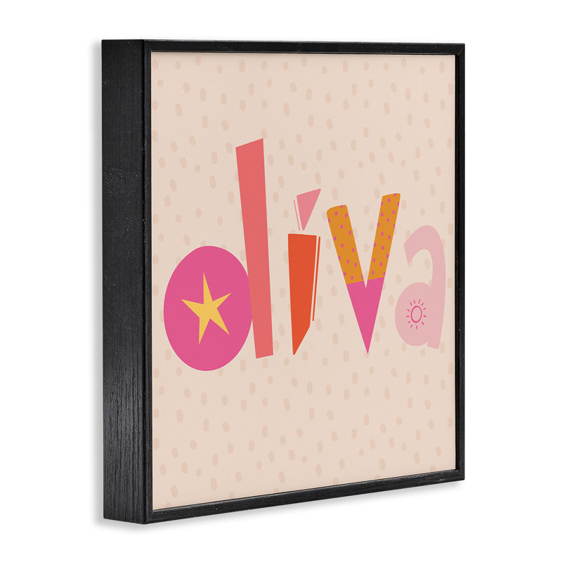 Estampe numérique Diva à motifs fantaisistes, conception de Sazerelli Designs, H 12 po x l 12 po, Giclée encadrée noir minuit