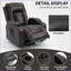 Fauteuil inclinable électrique pour personnes âgées, capacité de 350 lb avec massage, chaleur, USB et amp; Porte-gobelets | Noyer brun-1236412866