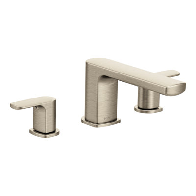 Garniture de robinet de baignoire romaine à deux poignées Rizon