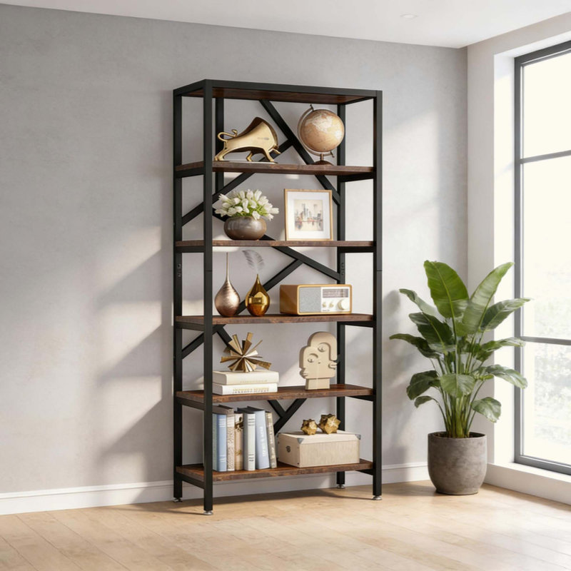 Versatile Shelf Display,Sturdy Bookshelf,Modern Bookcase