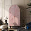 Garde-robe rose à deux portes American