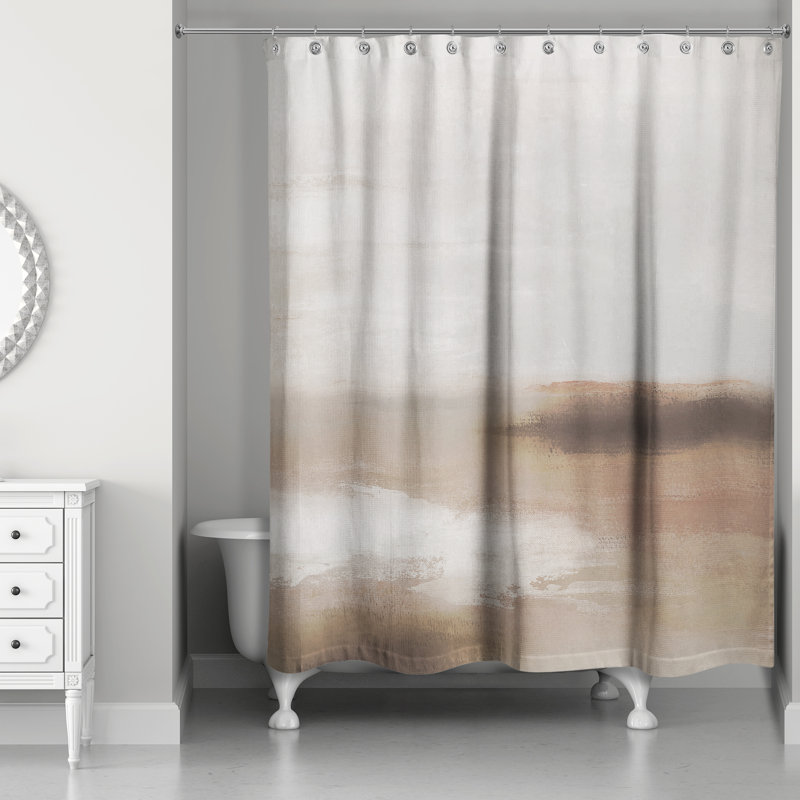 Soft Smooth Warm Abstract Shower Curtain