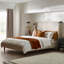 Halla Luxury Fabric Upholstered Bed Frame - Eco Recycled Material, Sleek Modern Design-284573715-284573712