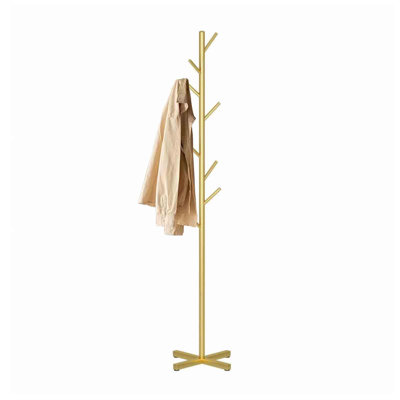 Portant à vêtements doré pour chambre à coucher, salon, vestibule