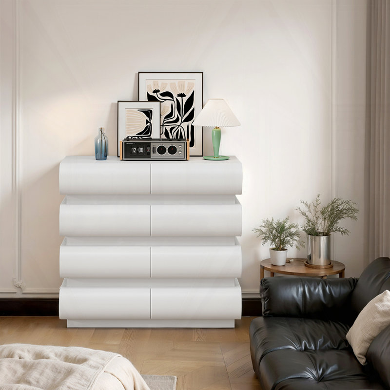 Commode Commode sans poignée, Blanc