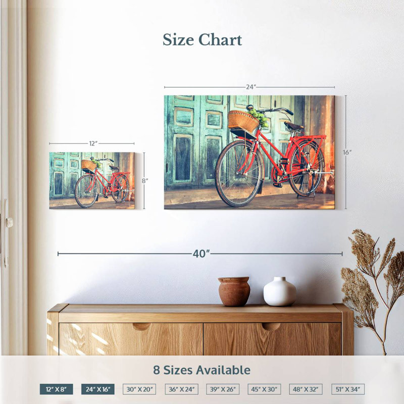 Vélo rouge Mehar Hipster, H 16 po x l 24 po