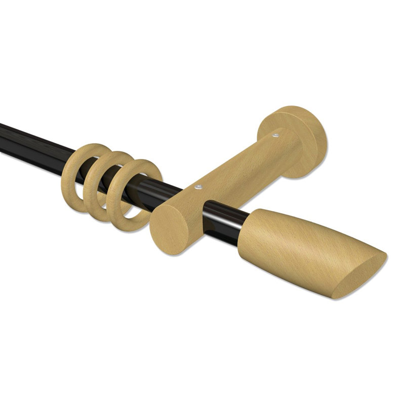 Boxford Adjustable 2cm Curtain Pole Set, 5cm H x 420cm W