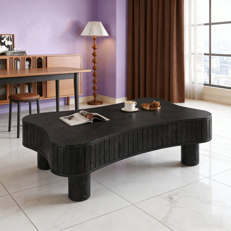 August Grove Fluted Panel Lift Top Coffee Tables For Living Room ...