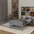 Twin Size Platform Bed With Trundle-227811759