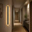 Aarthi Modern Oval Linear LED Outdoor Wall Light Matt Black IP65 Waterproof 3000K Acrylic Exterior Wall Lamp For Corridor Entrance-1379861937-1379861936