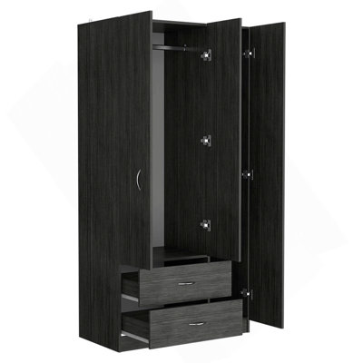 Armoire trois portes Clark, blanc