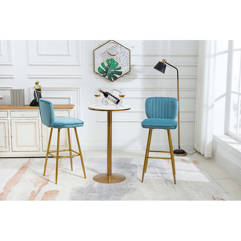 Tabouret 29,92 po Kiari, Bleu
