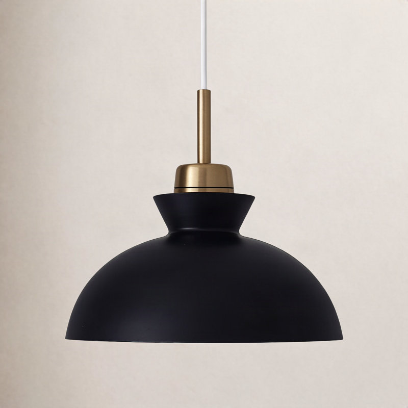 Gibran 1 - Light Green Single Pendant, Black