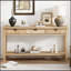 Console moderne avec placage de sapin et design distinctif-372441664