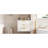 24Inch Wall Mounted Floating Cabinet W/Double Drawer, Floating Rectangular Vanity Small Bathroom Sink With Single Faucet Hole And Overflow, Modern Bathroom Cabinet With Ceramic Basin Sink-2093671128