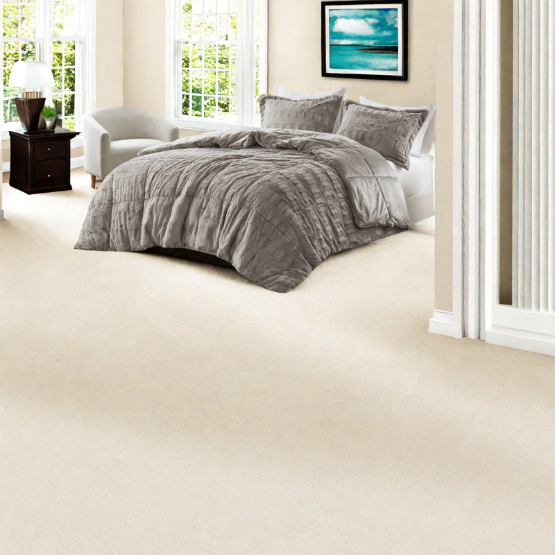 Ensembles de literie luxueux en fausse fourrure, fausse fourrure grise, confort moderne pour la maison