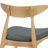 Two Retro Rubberwood Dining Chairs With Curved Ergonomic Back, High - Density Foam Seats, Build Natural + Grey 2 Piece Chairs, Comfortable Support, Solid Frame, Soft Seating For-963495186-963495189