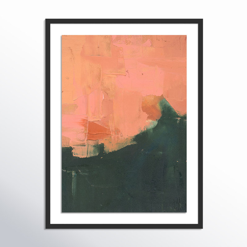 An Invitation Painting by Jill Elliott, Dark Brown Floater Framed Canvas, Dark Brown, 24" H x 18" W