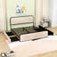 Base de lit plateforme en métal 4 tiroirs avec tête de lit-831695036