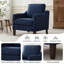 Fauteuil avec pieds en bois massif (ensemble de 2)-224455297