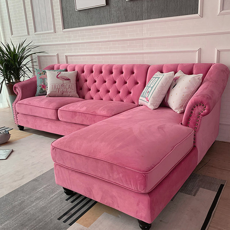 Canapé modulaire 2 pièces rembourré, Orienté à droite, H 33,46 po x l 105,91 po x P 64,96 po
