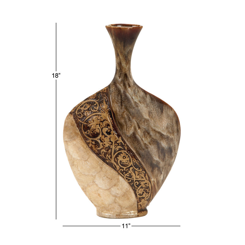 Ceramic Table Vase, 18'' H x 3'' W