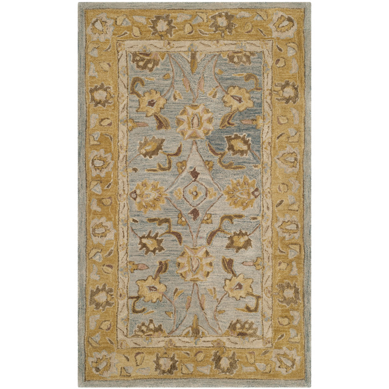 Tingley Hand Tufted Wool Pile Oriental Rug, Rectangle 6' x 9'