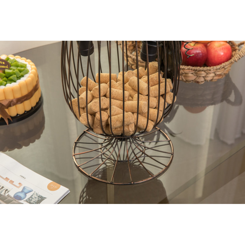 Vern Tabletop Wine Bottle Rack in Bronze