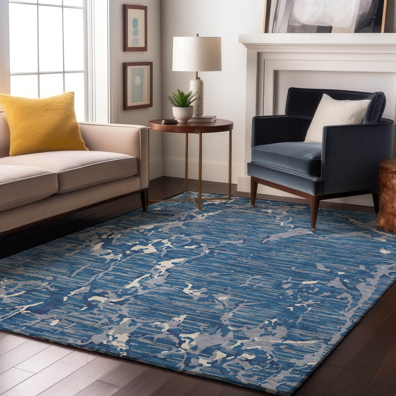 Premium Machine Washable Cortes AMF1046 Striped Rug, Rectangle 5' x 7'6"