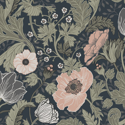 Ingrid Floral Wallpaper Roll