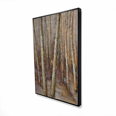 Forêt - Toile brune encadrée Paysages bruns pour la décoration intérieure