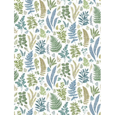 Rouleau de papier peint à motif de plantes multicolores L 8 pi x l 36 po Arthur