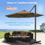 Parasol en porte-à-faux 11 'Deluxe Sunbrella-118728722