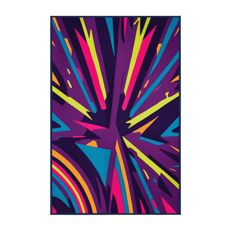 Radiant Rift Rug, Rectangle 5' x 8'