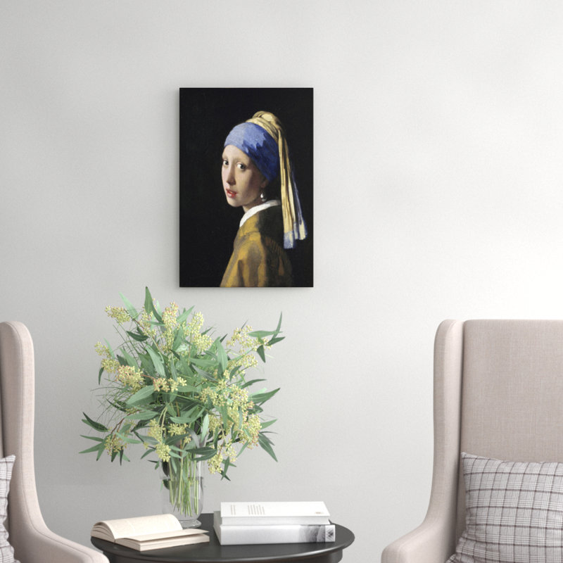 Girl With The Pearl Earring by Johannes Vermeer - Wrapped Canvas Print, 61cm H x 41cm W