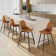 Borna Bar Stools Set of 2, Counter Height Bar Stools
